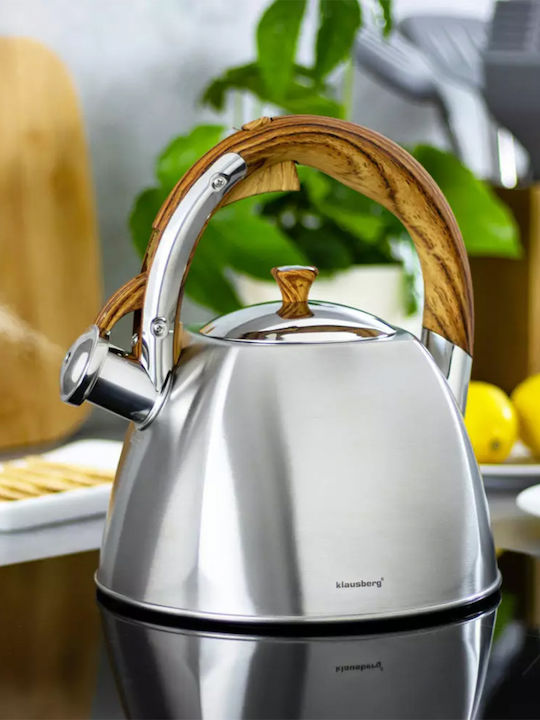 Klausberg Τσαγιέρα Ανοξείδωτη Ασημί 3000ml