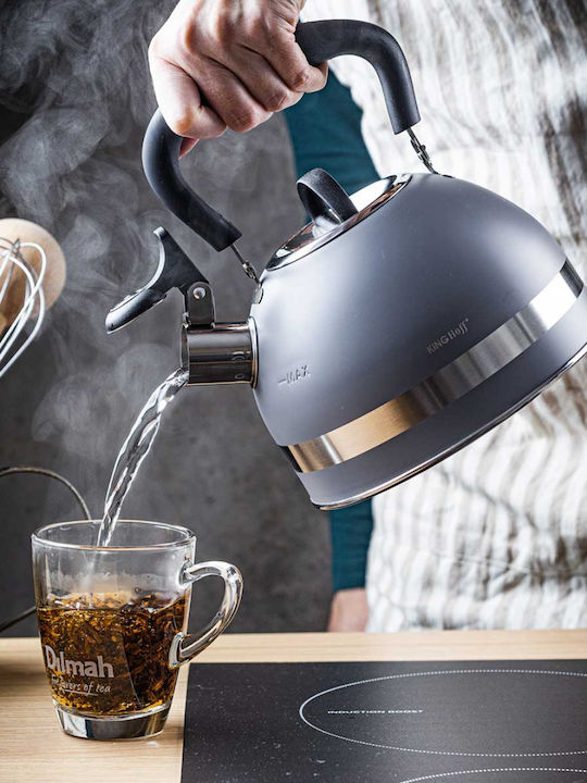 KING Hoff Kettle Stainless Steel Gray 1800ml