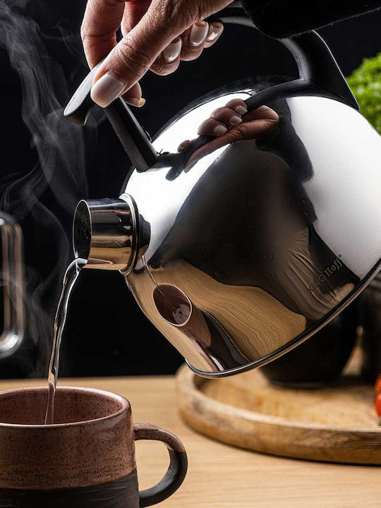 KING Hoff Retro II Kettle Stainless Steel Silver 1500ml