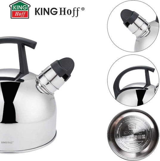 KING Hoff Retro II Βραστήρας Ανοξείδωτος Ασημί 1500ml