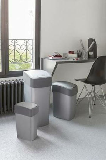 Curver Κάδος Flip Bin Απορριμμάτων Πλαστικός Μαύρος 10lt