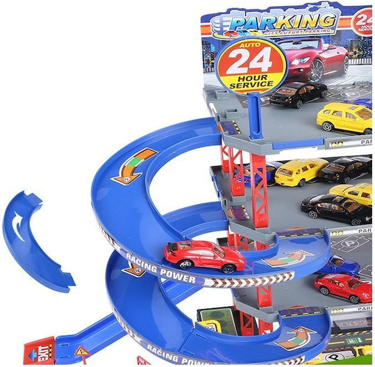 Woopie Multilevel Parking Garage Car Wash Helicopter + Baterie