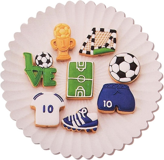 Football Cookie Cutter Set 8pcs Cutters Molds