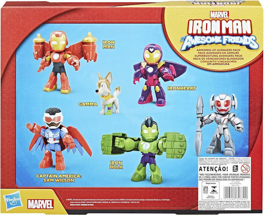 Hasbro Marvel Iron Man and His Awesome Friends Armored-Up Avengers Pack for Ages 3 Plus