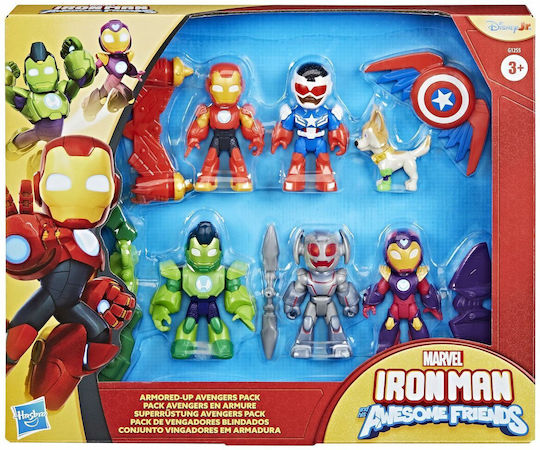 Hasbro Marvel Iron Man and His Awesome Friends Armored-Up Avengers Pack for Ages 3 Plus