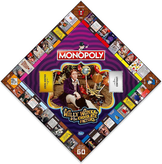 Настолна игра Monopoly: Willy Wonka and the Chocolate Factory за 2-6 играчи 8+ години (EN) Winning Moves