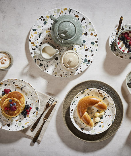Rak Porcelain Farfurie Deșert din Porțelan Alb cu Diametru 20.5cm