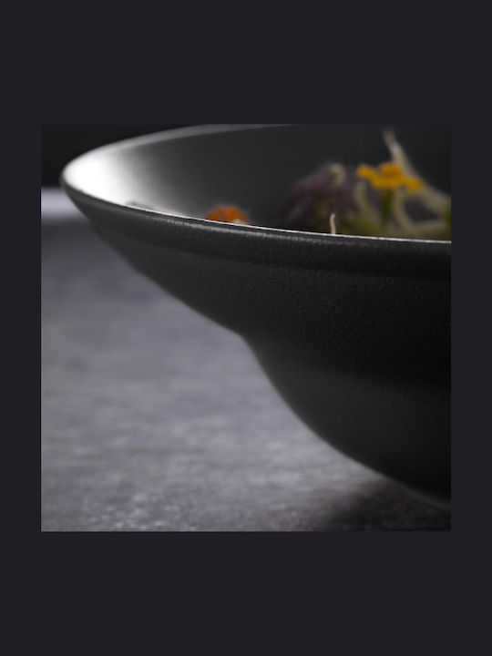 Rak Porcelain Neofusion Πιάτο Βαθύ από Πορσελάνη Μαύρο με Διάμετρο 26cm