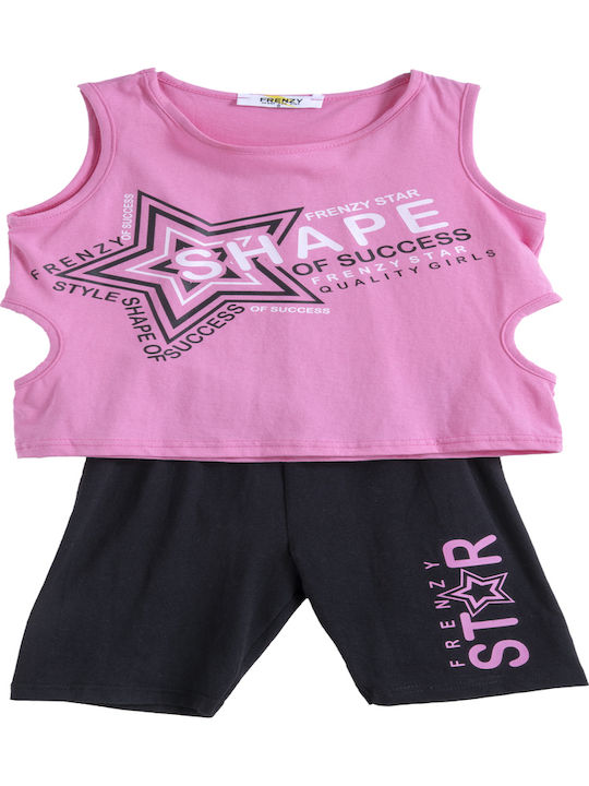 Set pentru copii cu șorturi Vară 2buc Pink, Black