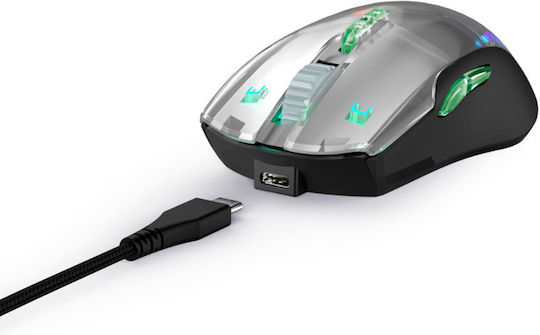 URage Reaper 515 RGB Gaming Ποντίκι 12000 DPI Ασημί