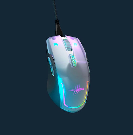 URage Reaper 515 RGB Gaming Ποντίκι 12000 DPI Ασημί