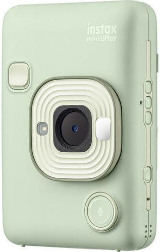 Fujifilm Instax Mini LiPlay Analoge Kamera + 1x10 Blatt Papier und Magnetischer Rahmen Akyta Grün