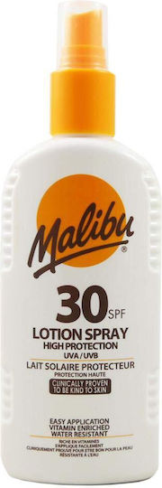 Malibu Spf30 Waterproof Spray 200ml + After Sun Balm 200ml