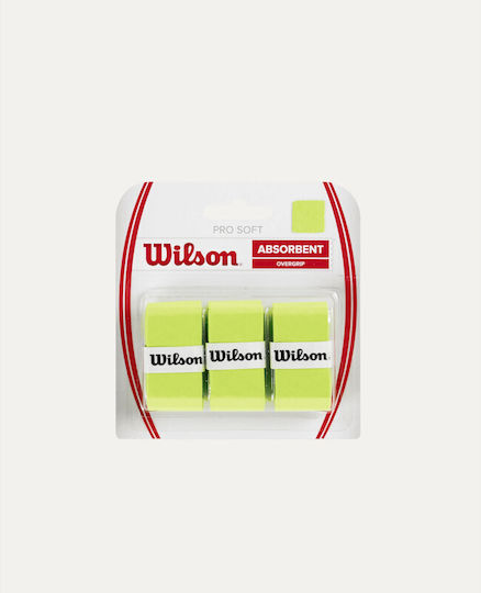 Wilson Pro Soft Overgrip Πράσινα 3τμχ