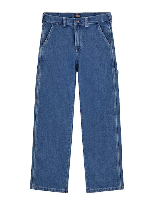Carpenter Ανδρικό Παντελόνι Τζιν με Loose Straight Εφαρμογή Μπλε