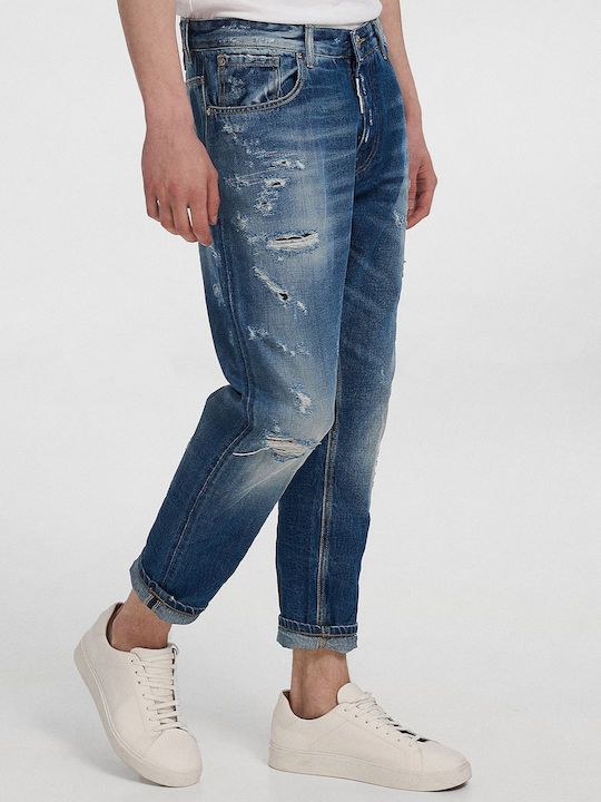 Men's Jeans Pants with Slim Fit Blue