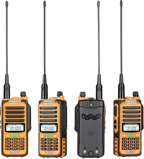 Baofeng Uv98-pro Wireless Transceiver UHF/VHF 8W with Monochrome Screen In Orange Color