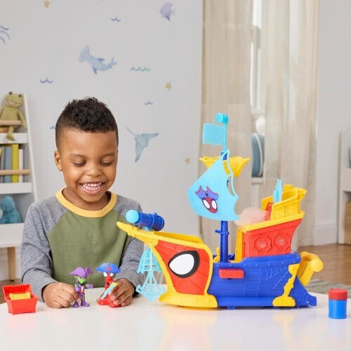 Action Figure Spidey And His Amazing Friends Webs Ahoy Bubble Ship for 3+ years Years 7.6cm.