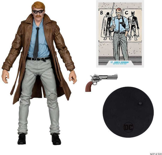 Mcfarlane Toys DC Comics Batman Lt James Gordon Gold Label Action Figure Height 18cm Scale 1:10