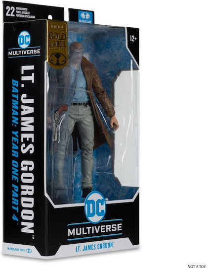 Mcfarlane Toys DC Comics Batman Lt James Gordon Gold Label Action Figure Height 18cm Scale 1:10