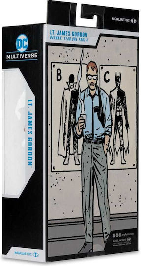 Mcfarlane Toys DC Comics Batman Lt James Gordon Gold Label Action Figure Height 18cm Scale 1:10