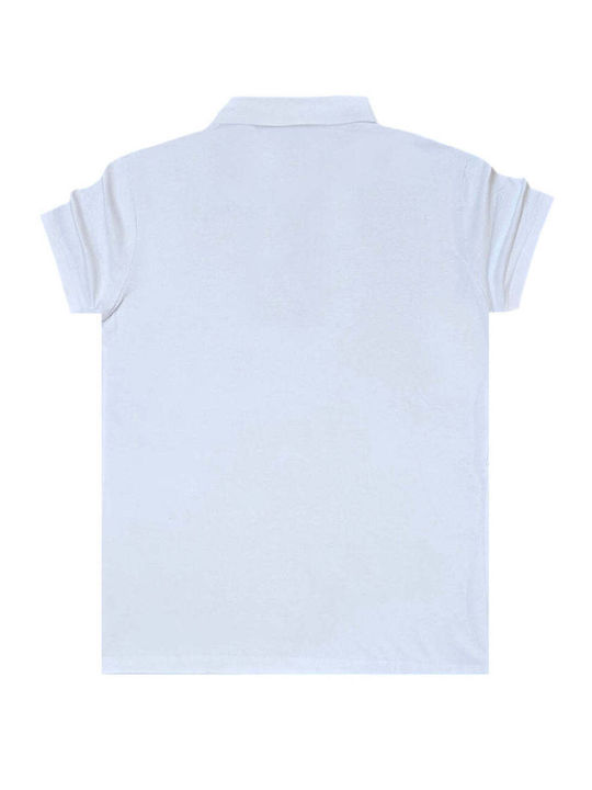 Поло Блуза с къс ръкав White