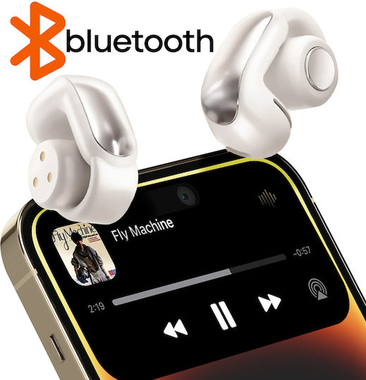 LinQ R9567 In ear Bluetooth хендсфри Слушалки с Кутийка за Зареждане Бежов