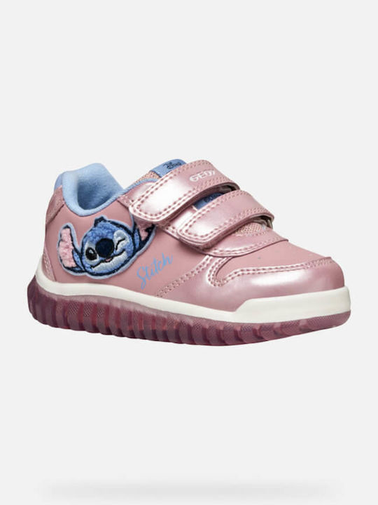 Lightyloo Kinder Sneakers Anatomisch mit Klettverschluss Rosa