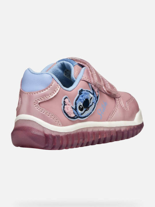 Lightyloo Kinder Sneakers Anatomisch mit Klettverschluss Rosa