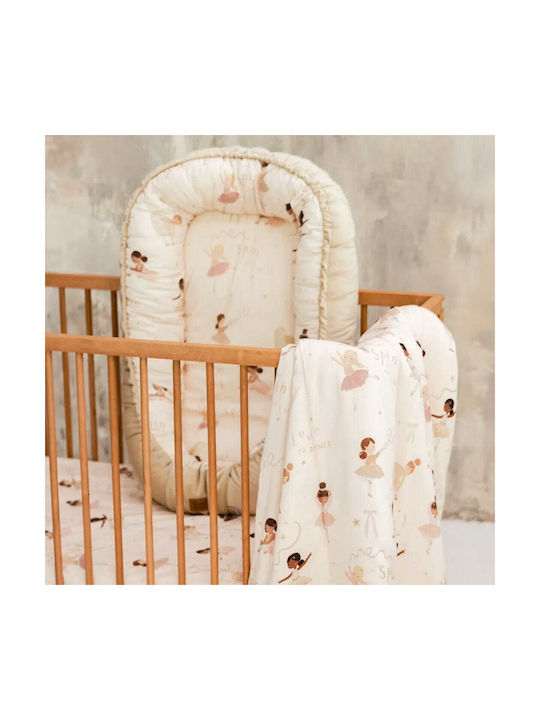 La Millou Βρεφικό Μαξιλάρι Φωλιά Velvet Ροζ 70x110εκ.