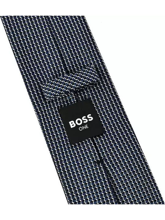 Boss Men's Tie Silk in Blue Color