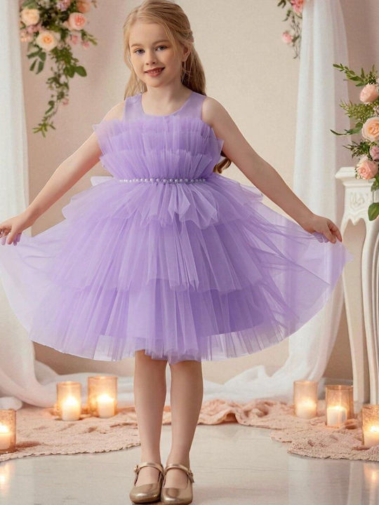 Kinderkleid Ärmellos Lilac