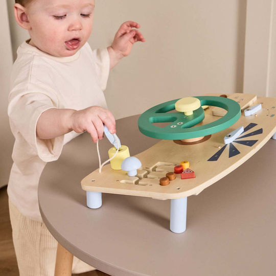 Kids Concept Steering Wheel made of Wood with Sounds for 18++ Months