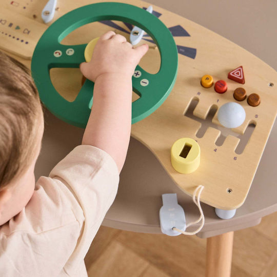 Kids Concept Steering Wheel made of Wood with Sounds for 18++ Months
