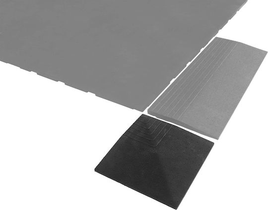 AMILA Rubber Gym Exercise Equipment Floor Mat Black 25x20cm