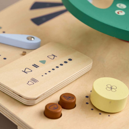 Kids Concept Steering Wheel made of Wood with Sounds for 18++ Months