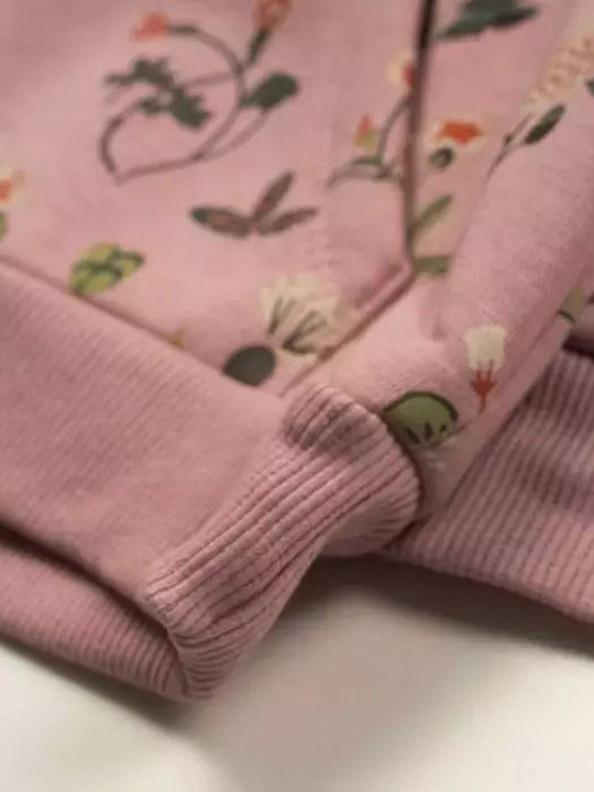 Kids Sweatpants Set Pink 2pcs Star