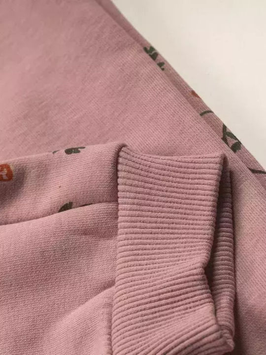 Kids Sweatpants Set Pink 2pcs Star