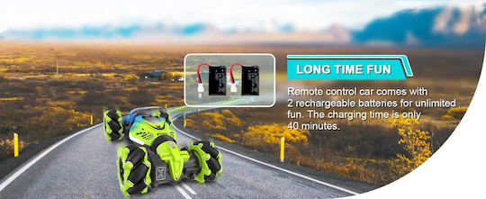 Dysaim Gesture Remote Controlled Car Stunt 4WD Beige