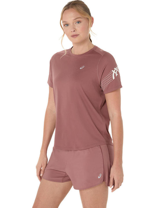 ASICS Icon Bluse Burgundisch