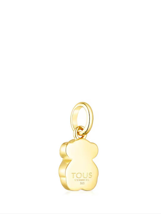 Tous Icon Color Charm aus Vergoldetem Silber Grün