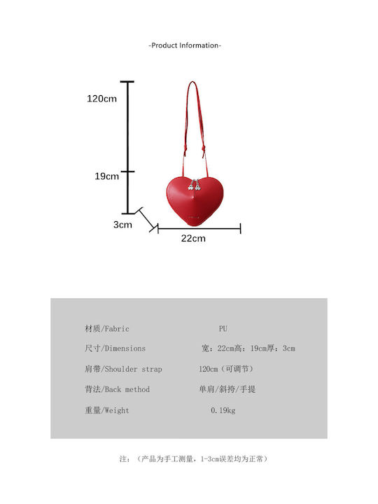 Damentasche Schultertasche Rot