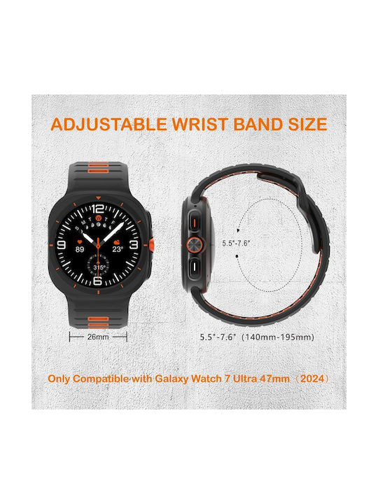 Curea Silicon Negru (Galaxy Watch Ultra)