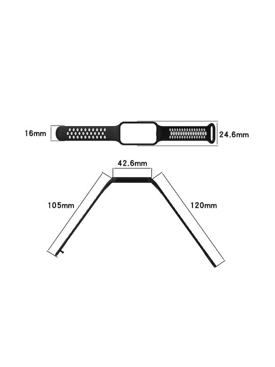 Curea Silicon Negru (Redmi Smart Band 2)