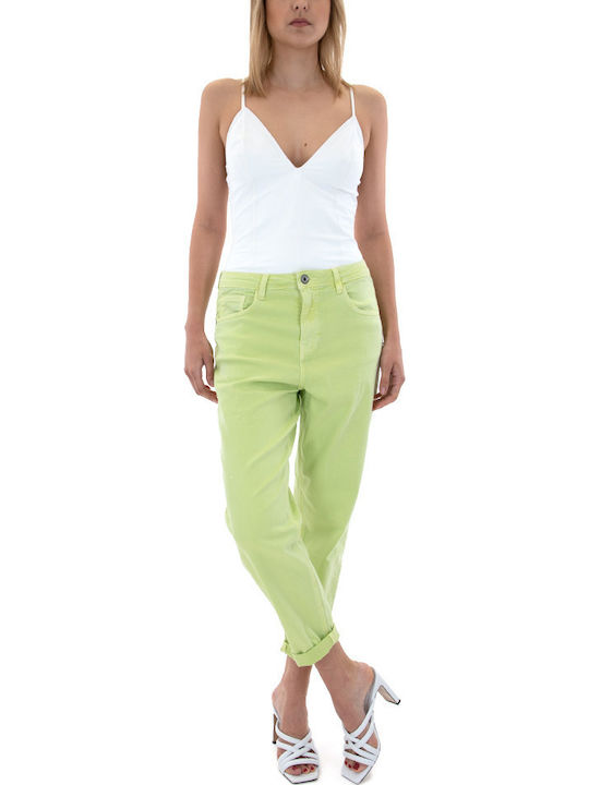 Damen Stoff Hose Grün