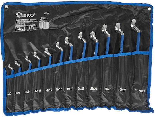 Geko Set 12 Double Polygon Wrench Curved