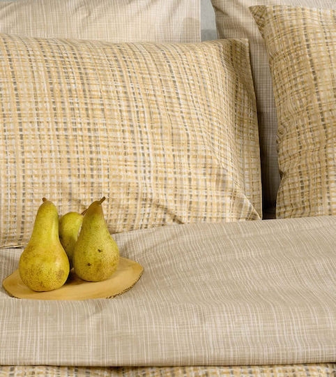 Melinen Mateo Σετ Μαξιλαροθήκες με Φάσα Beige 50x70εκ.