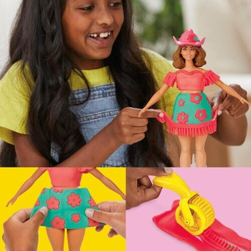 Hasbro Play-doh Barbie Florals Fringe Σετ G1360
