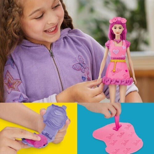 Hasbro Play-doh Barbie Hearts Hair Doll Set Σετ G1357
