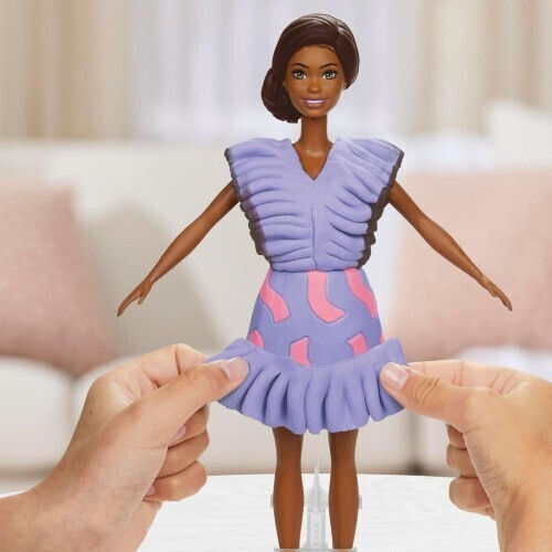 Hasbro Play-doh Barbie Fashionista Ruffles Σετ G1359